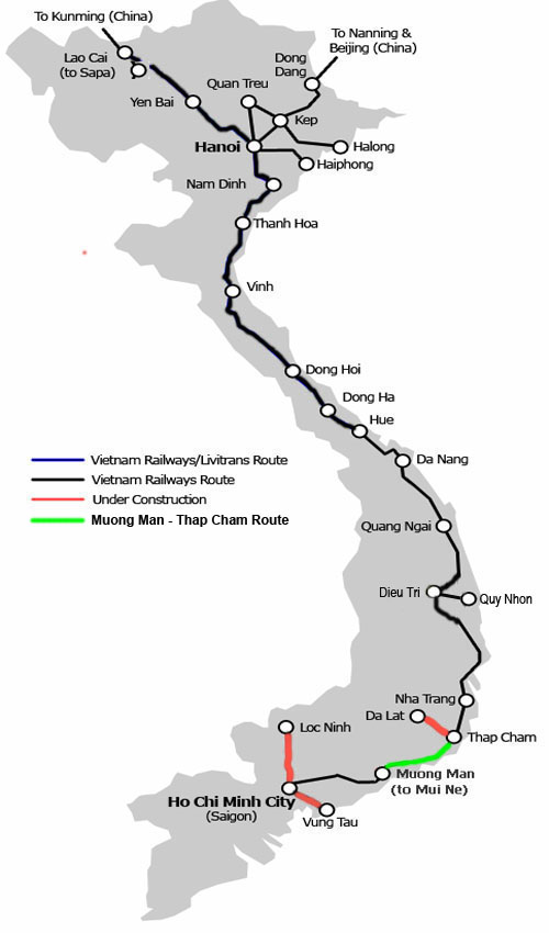 Thap Cham - Muong Man Route